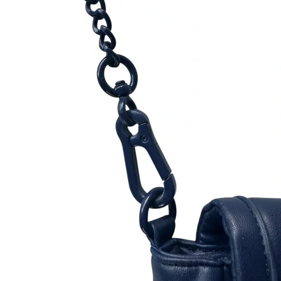 Steve Madden Blue Magenta Chain Crossbody Handbag - Picture 10 of 15